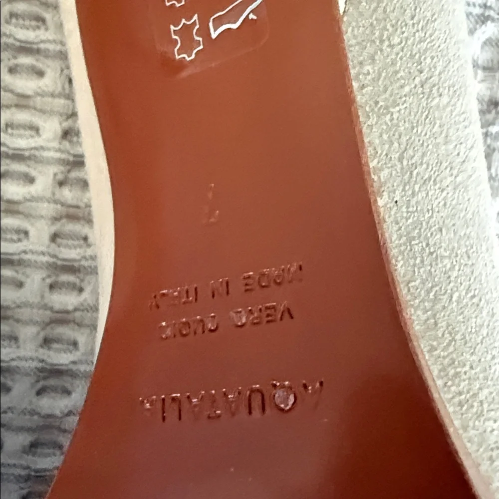 Aquatalia Women's Elegant Cream Clogs Size 7 - Picture 4 of 7